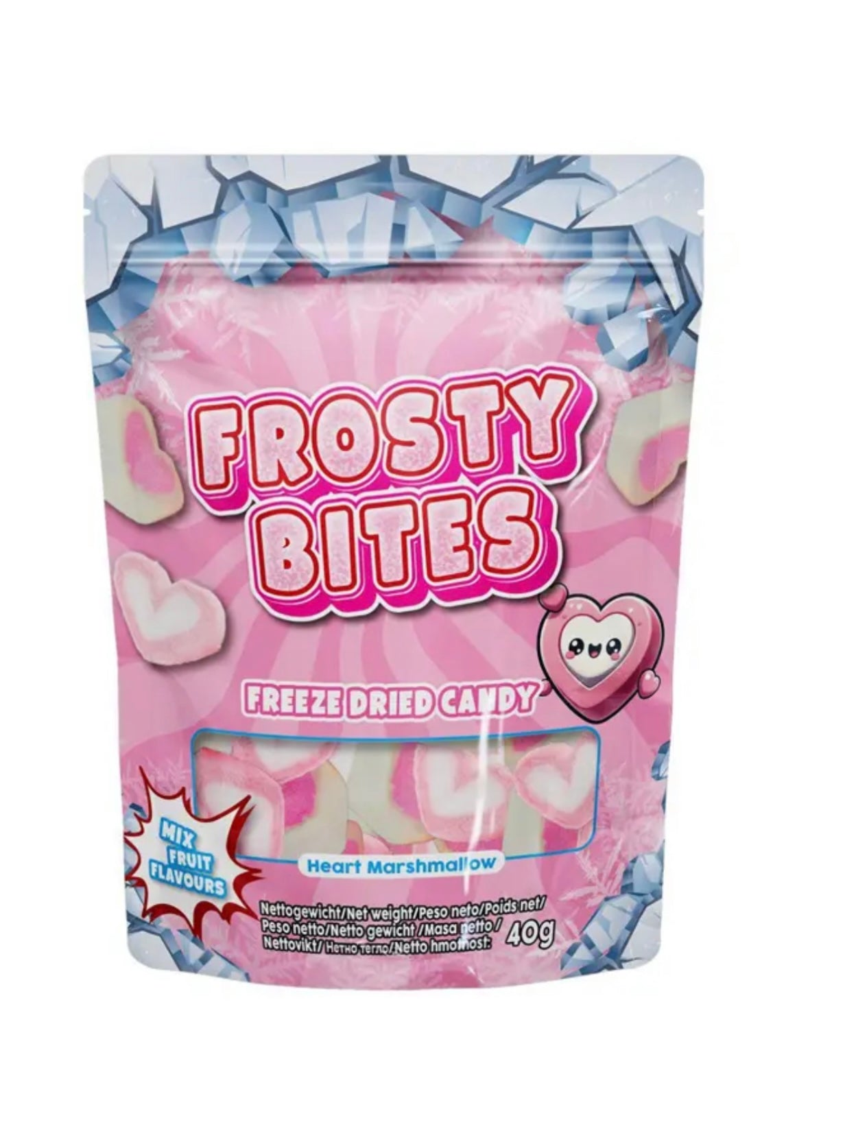 Frosty Bites Heart Marshmallow 40g