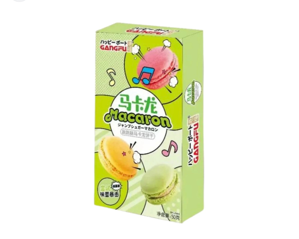 Gangfu Matcha Popping Macarons – 50 g