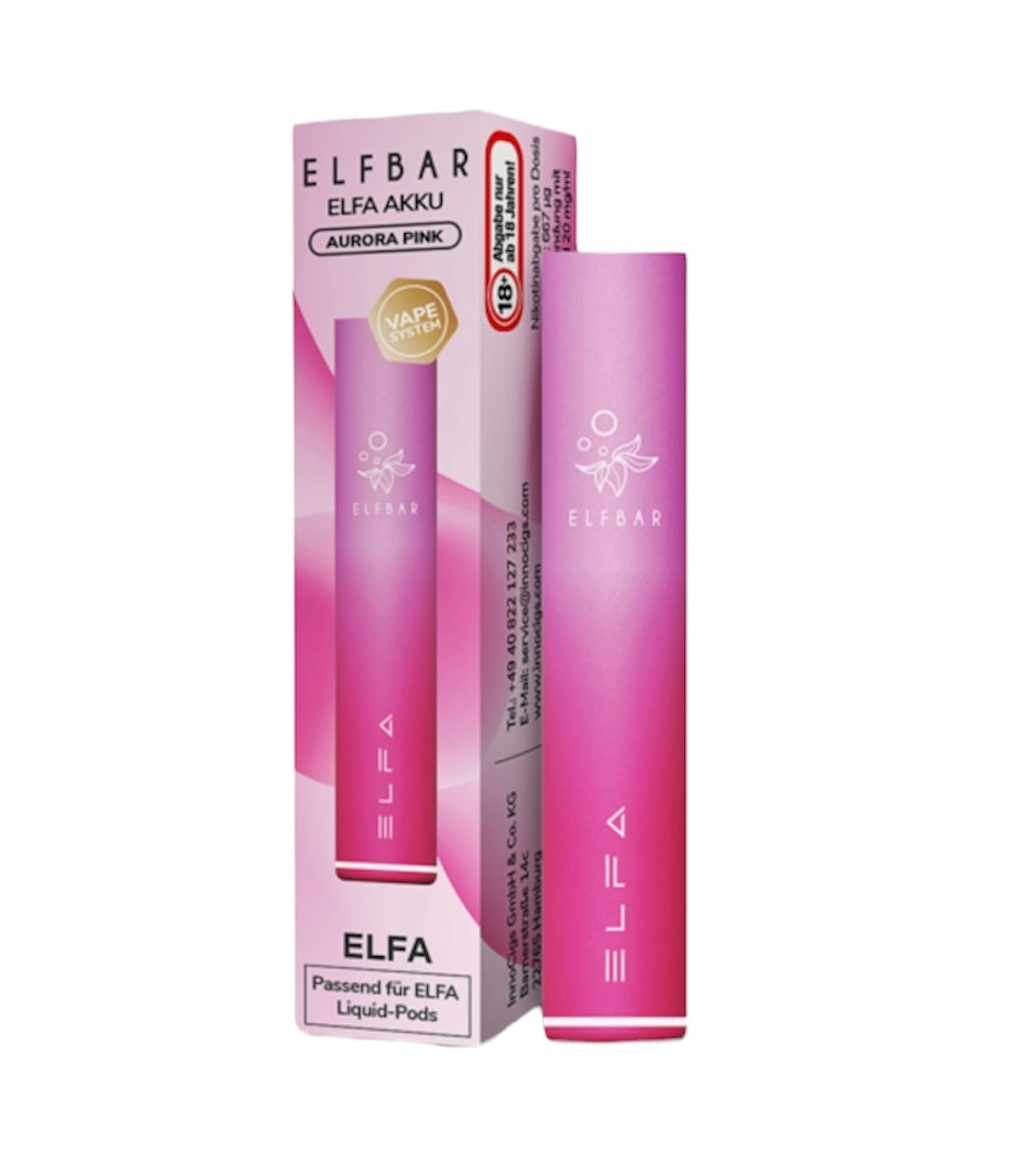 Elfbar ELFA Aurora Pink Starter Kit m. Sunbar-Pod 20mg 5